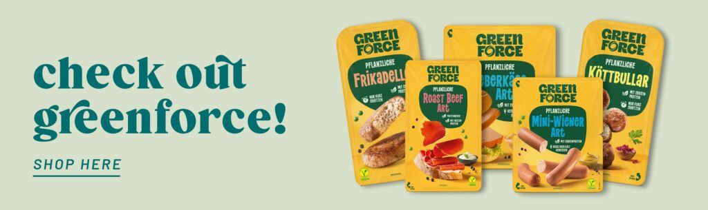 Discover vegan highlights from Greenforce online