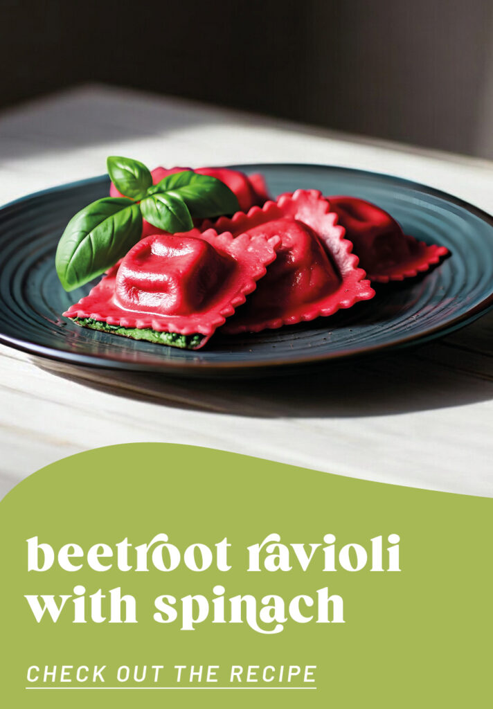 beetroot ravioli