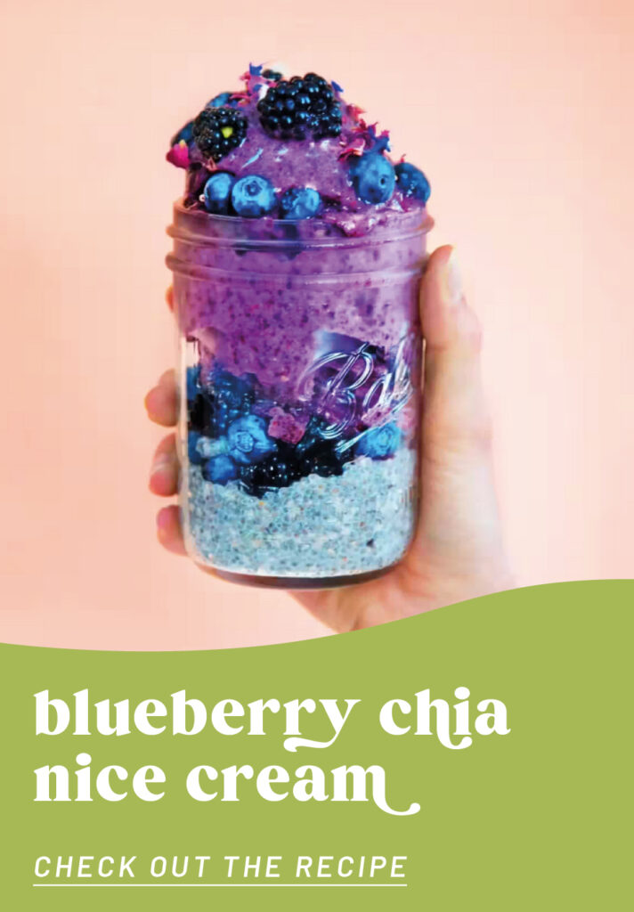 blueberry chia nice cream